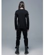 Punk Rave Black Gothic Punk Rivet Straight Long Pants for Men