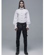 Punk Rave White Retro Gothic Aristocratic Long Sleeve Shirt for Men