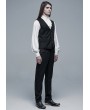 Punk Rave Black Vintage Gothic Gentleman Vest for Men