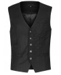 Punk Rave Black Vintage Gothic Gentleman Vest for Men