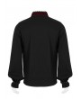 Punk Rave Black and Red Retro Gothic Palace Long Sleeve Shirt for Men