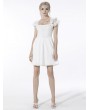 Dark in Love White Gothic Angelic Beauty Short Party Dress