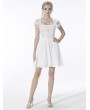 Dark in Love White Gothic Angelic Beauty Short Party Dress