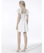 Dark in Love White Gothic Angelic Beauty Short Party Dress