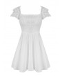 Dark in Love White Gothic Angelic Beauty Short Party Dress