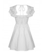 Dark in Love White Gothic Angelic Beauty Short Party Dress