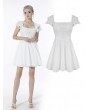 Dark in Love White Gothic Angelic Beauty Short Party Dress