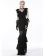 Dark in Love Black Gothic Lace Short Sleeves Daily Wear Top for Women