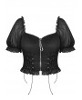 Dark in Love Black Fashion Gothic Grunge Daily Wear Short Top for Women