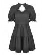 Dark in Love Black Gothic Angel Wing Doll Mini Dress