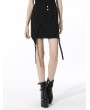 Dark in Love Black Gothic Punk Asymmetrical Daily Wear Mini Skirt