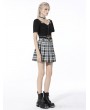 Dark in Love Black Gothic Grunge Daily Wear Short Top for Women