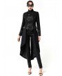 Pentagramme Black Retro Gothic Lace Long Tailcoat For Women