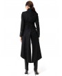 Pentagramme Black Retro Gothic Lace Long Tailcoat For Women
