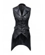 Pentagramme Black Vintage Gothic Lace Waistcoat For Women