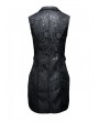 Pentagramme Black Vintage Gothic Lace Waistcoat For Women