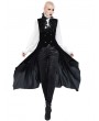 Pentagramme Black Gothic Long Feather Vest For Women