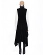 Pentagramme Black Gothic Long Feather Vest For Women