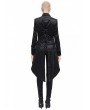 Pentagramme Black Retro Gothic Velvet Party Tailcoat Jacket For Women