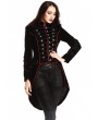 Pentagramme Black Gothic Women's Velvet Tailcoat Jacket