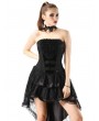 Pentagramme Black Vintage Gothic Irregular Corset Dress For Women
