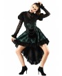 Pentagramme Green Gothic Lace High Waist Short Skirt For Women