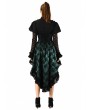 Pentagramme Green Gothic Lace High Waist Short Skirt For Women