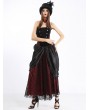 Pentagramme Brown Women's Long Strapless Gothic Victorian Bustier Dress