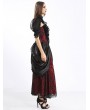 Pentagramme Brown Women's Long Strapless Gothic Victorian Bustier Dress