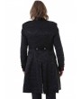 Pentagramme Black Vintage Gothic Jacquard Mid-Length Party Jacket for Women