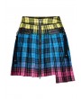 Punk Rave Gothic Grunge Punk Colorful Plaid Short Irregular Skirt