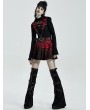 Punk Rave Black and Red Gothic Grunge Punk Short Skirt for Women