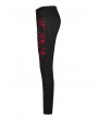 Punk Rave Black and Red Gothic Punk Denim Long Trousers for Women