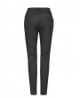 Punk Rave Black Gothic Punk Denim Long Trousers for Women