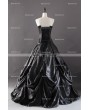 Black Gothic Corset Long Prom Ball Gowns