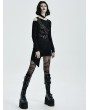 Punk Rave Black Gothic Punk Shoulder Embossed Armor Acessory for Women