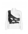 Punk Rave Black Gothic Punk Shoulder Embossed Armor Acessory for Women
