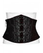 Punk Rave Red and Black Gothic Rose Lace Velvet Corset Waistband for Women