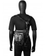 Black Gothic Punk Cross-body Waist Shoulder Messenger Bag