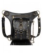 Black Gothic Steampunk Retro Tassel Chain Waist Shoulder Messenger Bag