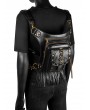 Black Gothic Steampunk Retro Tassel Chain Waist Shoulder Messenger Bag