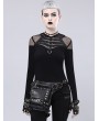 Black Gothic Steampunk Cross-Body Waist Shoulder Messenger Bag