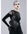 Black Gothic Steampunk Cross-Body Waist Shoulder Messenger Bag
