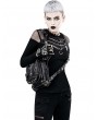 Black Gothic Steampunk Retro PU Leather Travel Waist Shoulder Messenger Bag