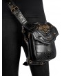 Black Gothic Punk Skull Motorcycle Waist Shoulder Messenger Bag