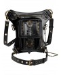 Black Gothic Chain Skull Waist Shoulder Messenger Bag