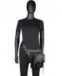 Black Gothic Chain Skull Waist Shoulder Messenger Bag