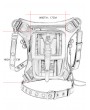 Brown Steampunk Vintage Large Capacity Gear Shoulder Backpack Bag