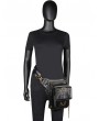 Black Gothic Steampunk Waist Shoulder Tactical Bag