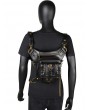 Black Gothic Steampunk Waist Shoulder Tactical Bag